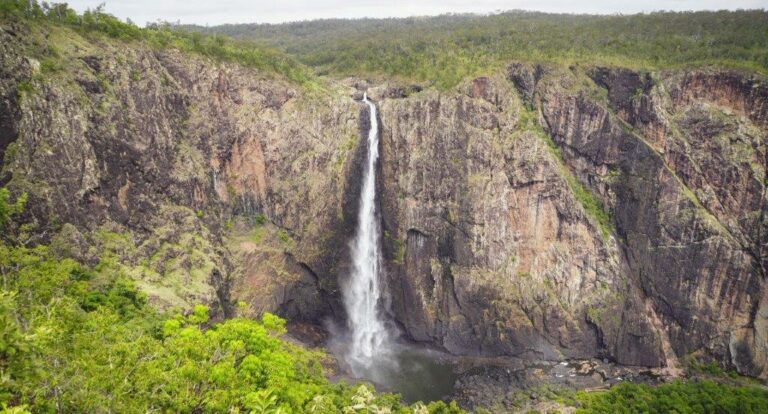 Wallaman Falls, a breathtaking waterfall to explore during your stay at the nearby caravan park or holiday park in Queensland
